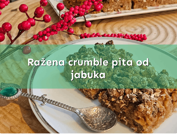 Ražena crumble pita od jabuka 