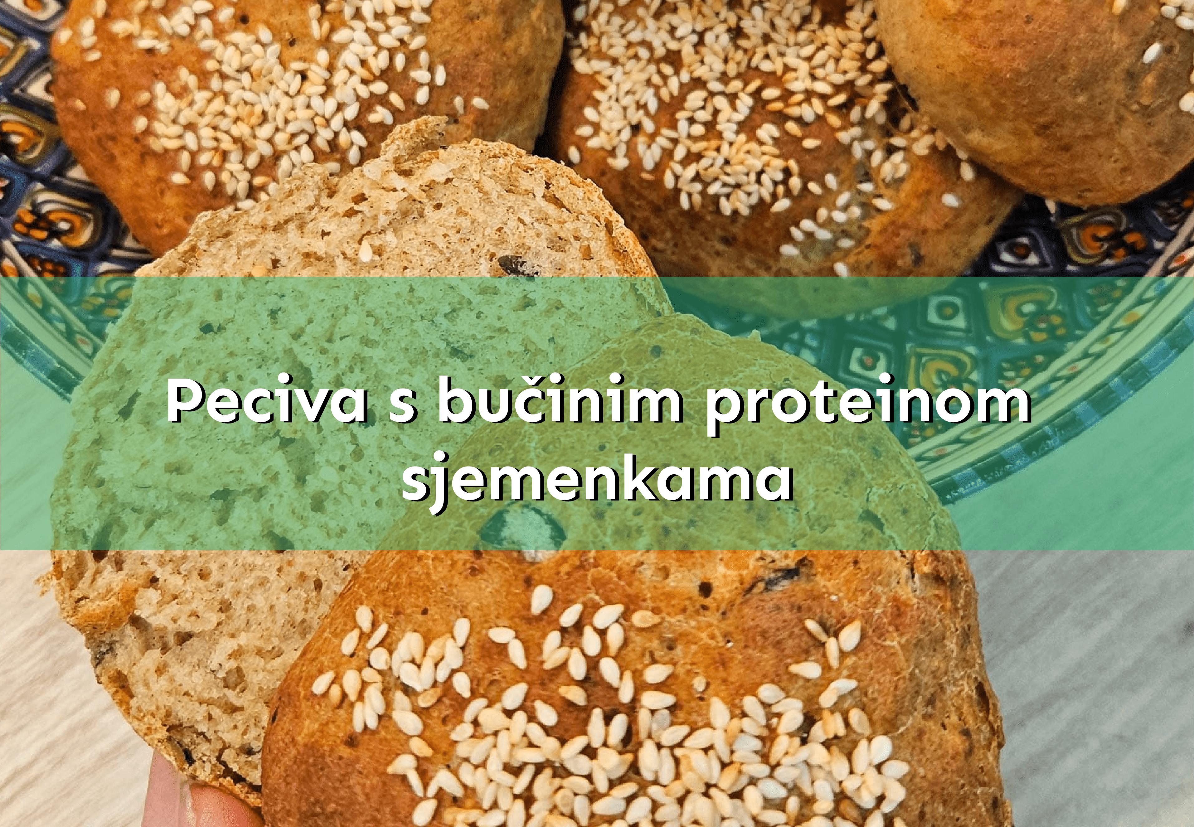 Peciva s bučinim proteinom sjemenkama
