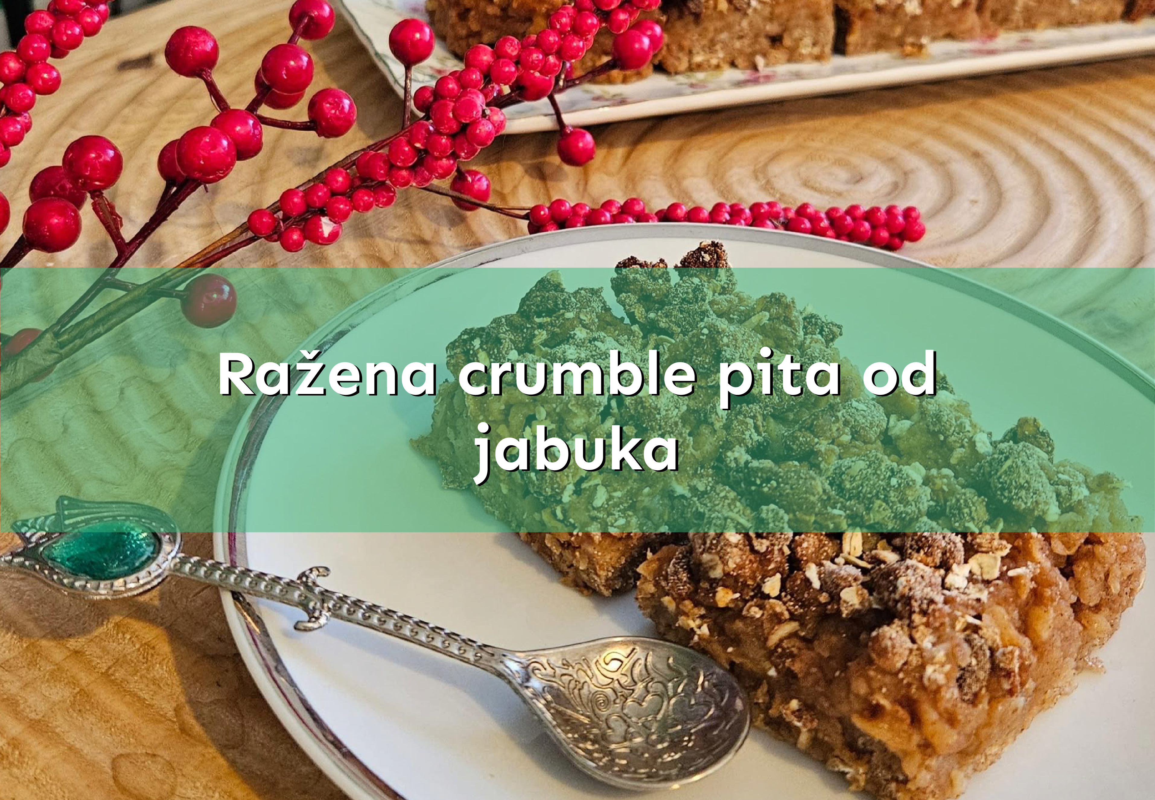 Ražena crumble pita od jabuka