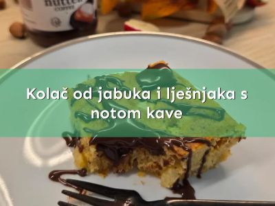 Kolač od jabuka i lješnjaka s notom kave