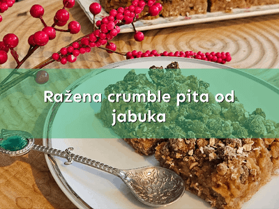 Ražena crumble pita od jabuka 