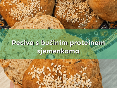 Peciva s bučinim proteinom sjemenkama