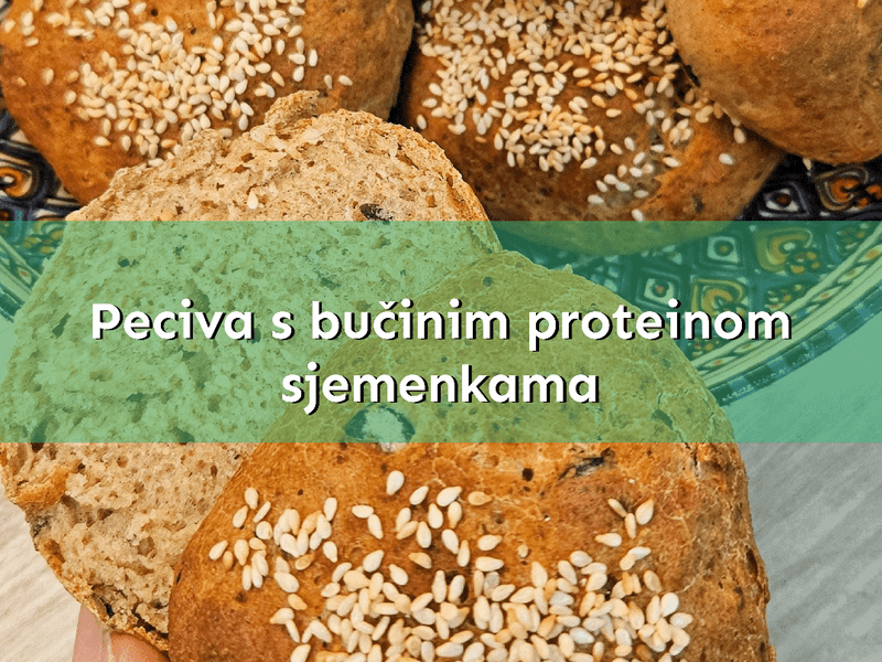 Brötchen mit Kürbisprotein und Kürbiskernen