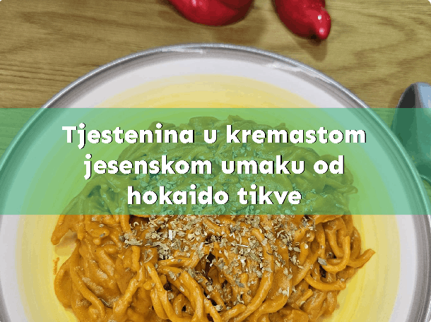 Tjestenina u kremastom jesenskom umaku od hokaido tikve