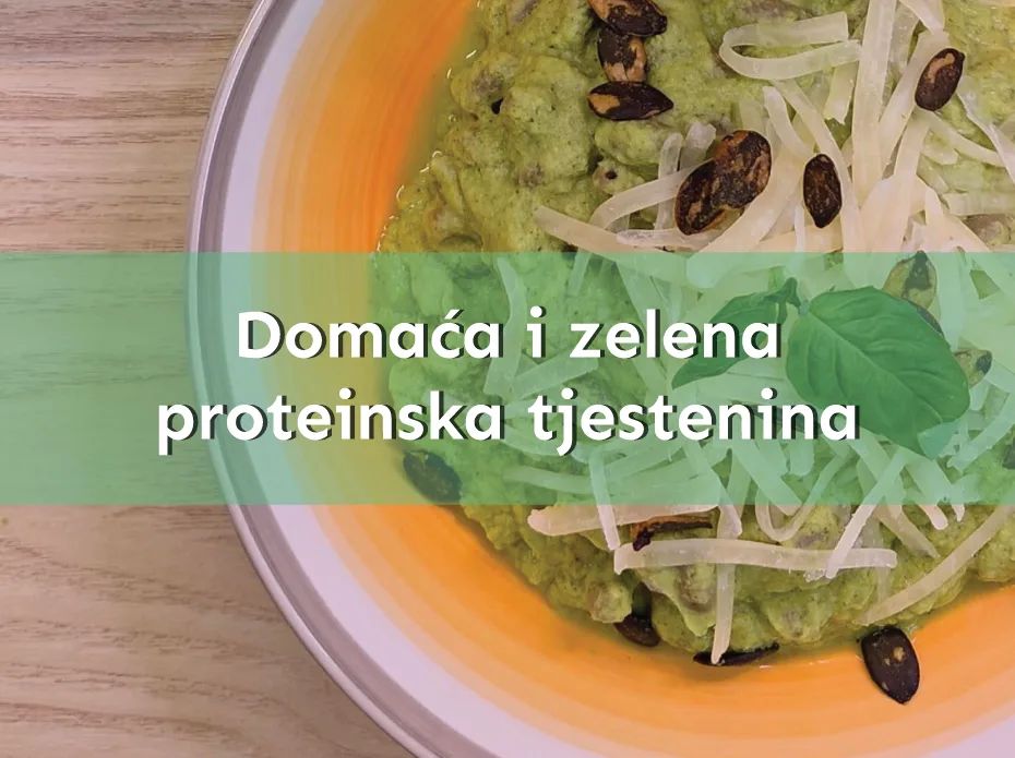Domaća i zelena proteinska tjestenina