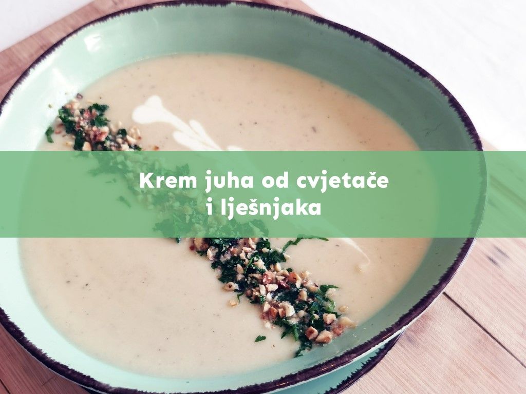 Krem juha od cvjetače i lješnjaka