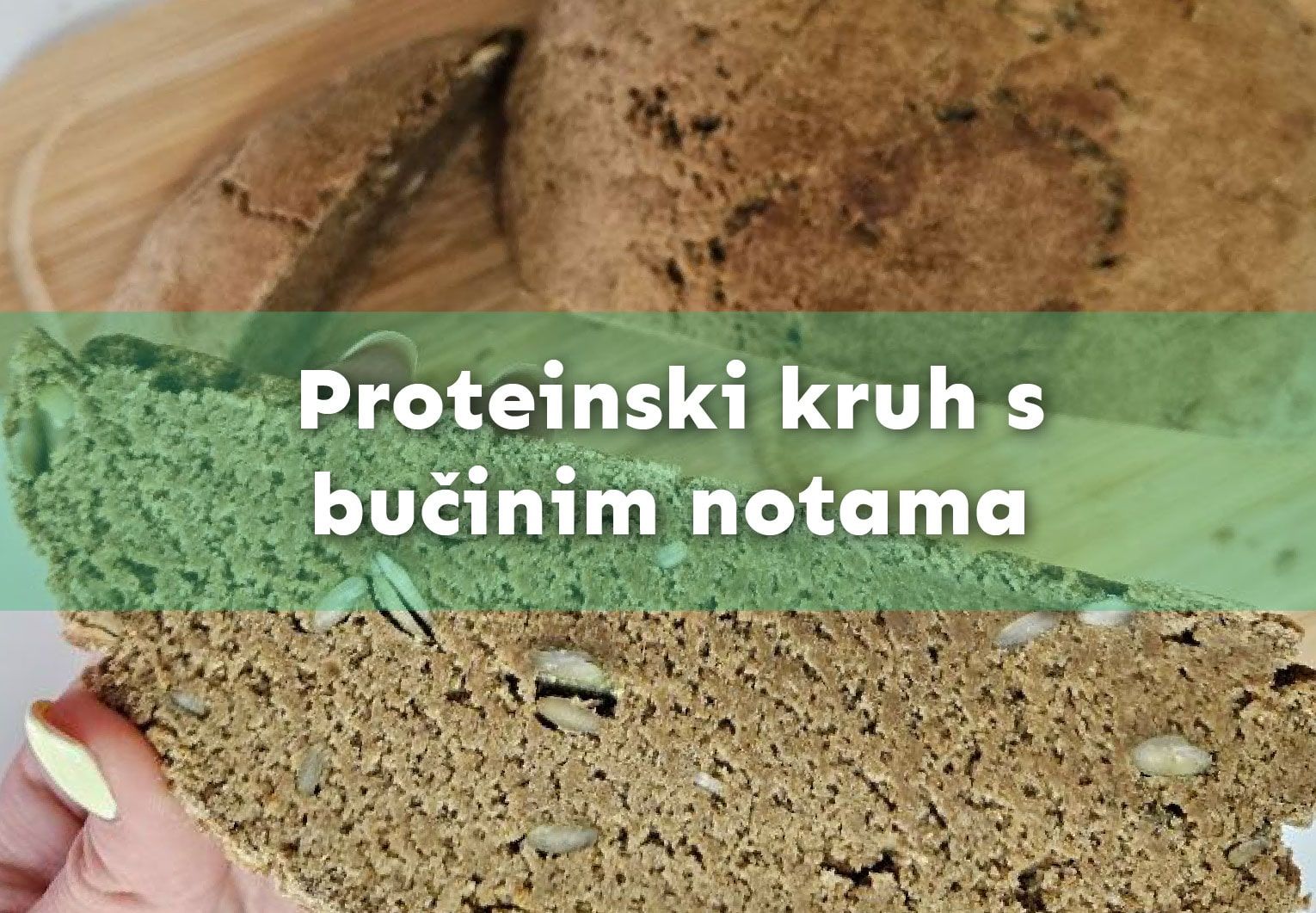 Proteinski kruh s bučinim notama