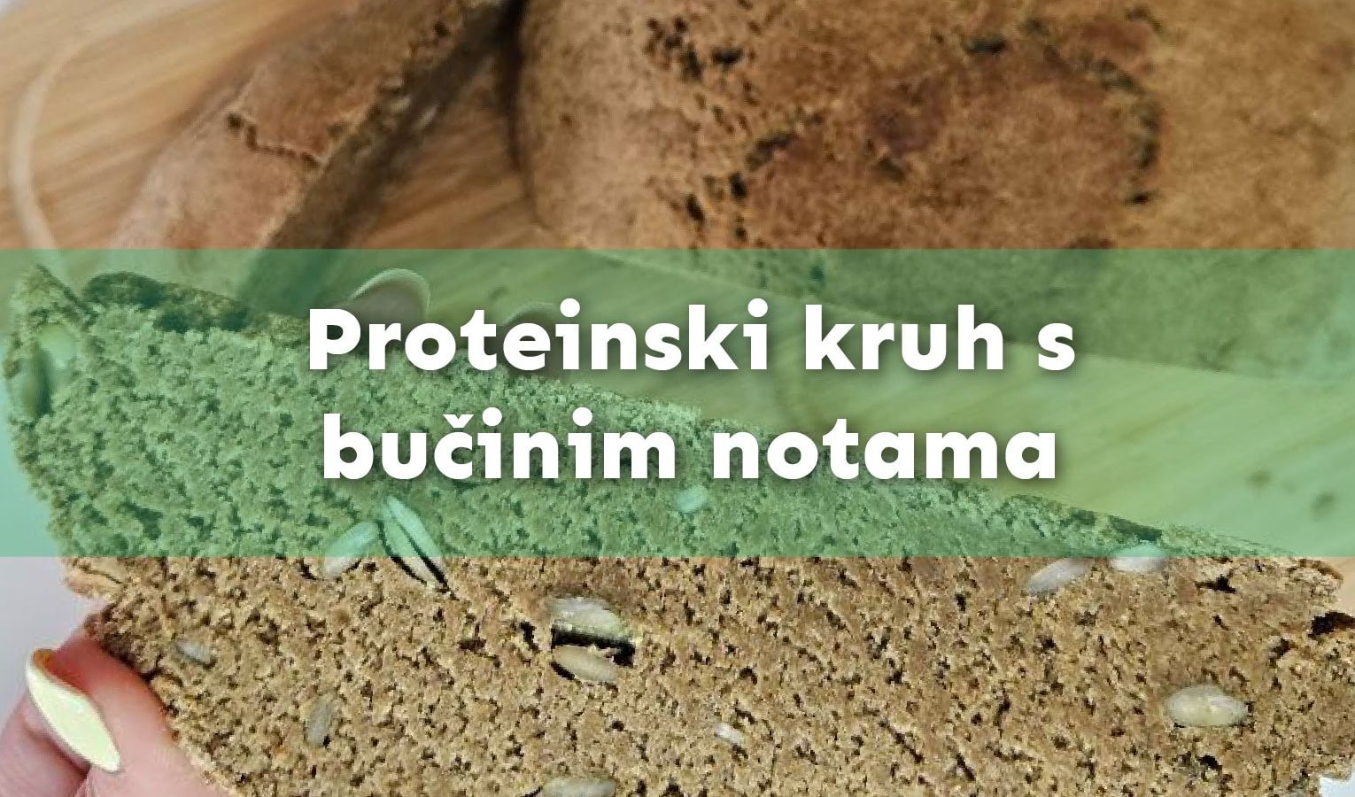Proteinski kruh s bučinim notama